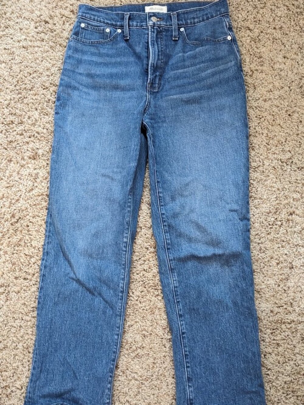 Madewell The Perfect Vintage Straight Jean size 29 / 8 mid-wash blue